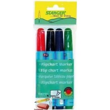 Набор маркеров для флипчарта STANGER  335, 4 цвета