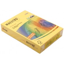 Бумага офисная цветная Maestro, А4 (210×297 мм), 80 г/м², 500 л., солнечно-желтая