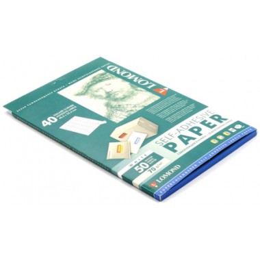 Бумага самоклеящаяся для изготовления этикеток Lomond, А4, 40 шт., 48,5×25,4 мм, матовая, белая