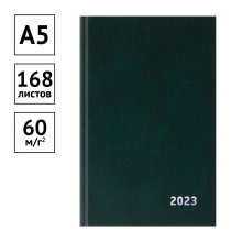 Ежедневник датированный «OfficeSpace» 2023, A5, 168л., бумвинил, зеленый
