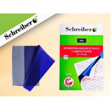 Бумага копировальная Schreiber, 100 л., синяя