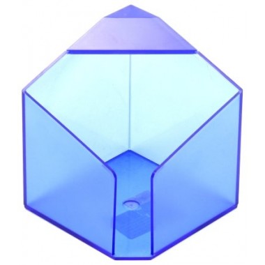 Бокс под бумагу для заметок «Статус», 90×90 мм, прозрачный синий