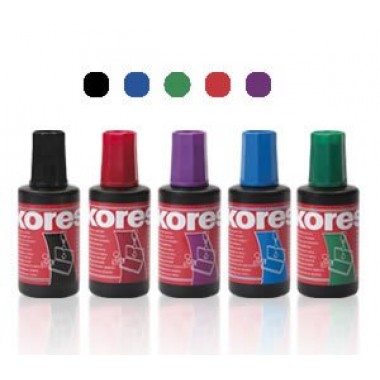 Краска штемпельная, 27 мл, "Kores", цвета в ассортименте