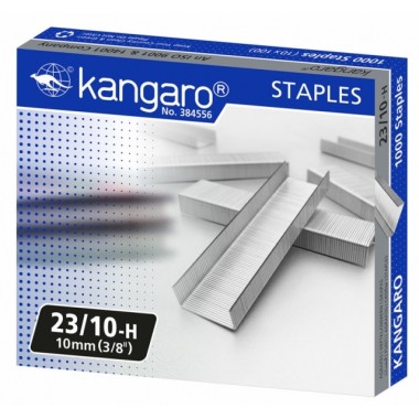 Скобы для степлера "Kangaro", №23/10, 1000 шт.