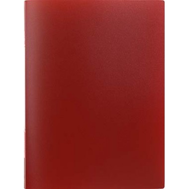 Папка пластиковая с пружинным скоросшивателем inФормат, толщина пластика 0,5 мм, красная