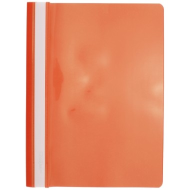 Папка пластиковая со скоросшивателем А4 inФормат, толщина пластика 0,18 мм, оранжевая