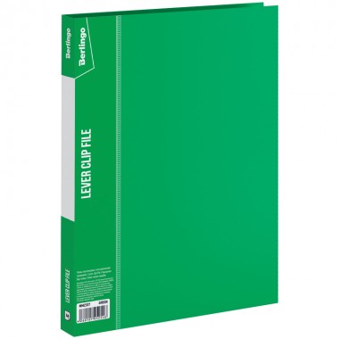 Папка пластиковая с боковым зажимом Berlingo "Standard", 17мм, 700мкм, зеленая
