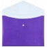 Папка-конверт пластиковая на кнопке с двумя отделениями «Вышиванка», толщина пластика 0,18 мм, фиолетовая