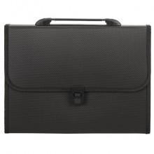 Портфель пластиковый 7 отделений STAFF А4 , 330×235×50 мм, черный