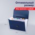 Портфель пластиковый 7 отделений BRAUBERG "Energy" А4 , 330×256×32 мм, синий