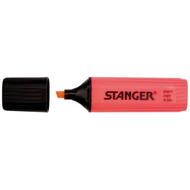 Маркер-текстовыделитель Stanger, красный
