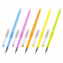 Ручка гелевая BRAUBERG DIAMOND PASTEL, черная, 0,5мм, игольчатый стержень