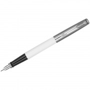 Ручка перьевая Parker "Jotter Originals White Chrome CT" синяя, 0,8мм, подарочная упаковка, 0,8мм, подарочная упаковка