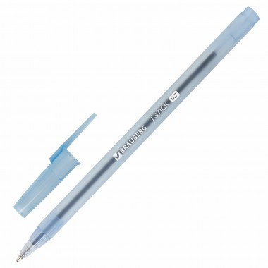Ручка шариковая BRAUBERG «i-STICK» СИНЯЯ, пишущий узел 0,7 мм,