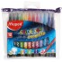Фломастеры Maped Color Peps, 12 цветов, толщина линии 1-3 мм, вентилируемый колпачок, в ПЭТ-пенале