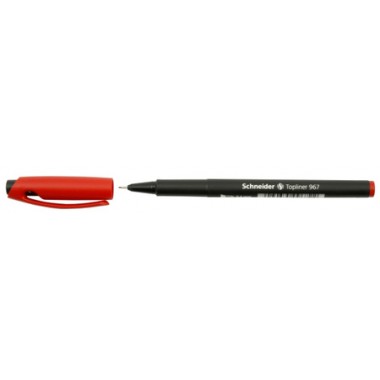 Ручка капиллярная Schneider Topliner 967, толщина линии 0,4 мм, красный
