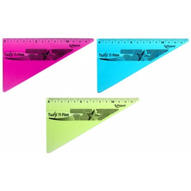 Треугольник пластиковый Twist N Flex, 13 см, 60°, ассорти (цена за 1 шт.)