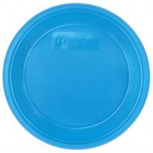 Тарелка одноразовая пластиковая «Мистерия», десертная, диаметр 16,7 см, синяя