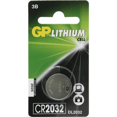 Батарейка литиевая GP Lithium, CR2032, 3V