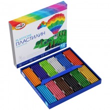 Пластилин Гамма "Классический", 12 цветов, 240г, со стеком, картон. упак.