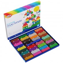 Пластилин Гамма "Классический", 36 цветов, 720г, со стеком, картон. упак.,