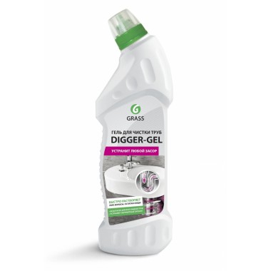 Средство для удаления засоров в трубах "DIGGER-GEL" 750 мл 