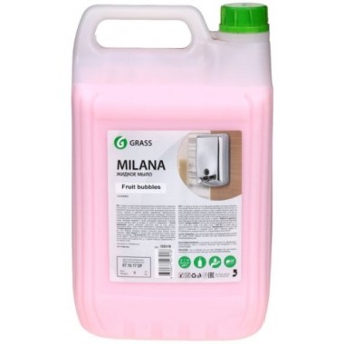 Крем-мыло жидкое Milana, 5000 мл (5 кг), увлажняющее, «Fruit bubbles»