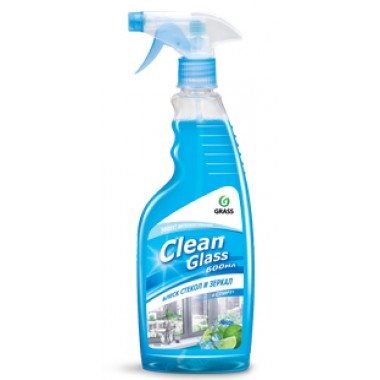 Средство чистящее для очистки оконных стекол и зеркал "Clean Glass" (голубая лагуна) 600мл, с распылителем