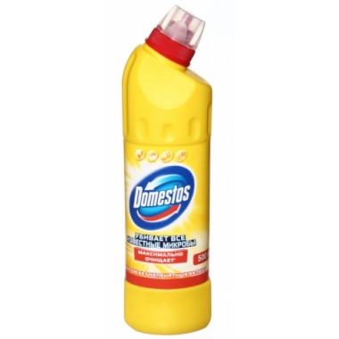 Средство для чистки сантехники Domestos, 500 мл, «Лимонная свежесть»