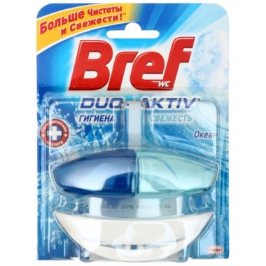Чистящее средство для унитаза Bref Duo Activ, 50 г, «Океан»