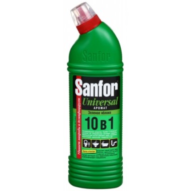 Средство для чистки Sanfor, 750 г, «Зеленое яблоко»