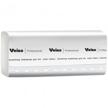 Полотенца бумажные Veiro Professional "Basic" (V-сл), 1-слойные, 250 листов