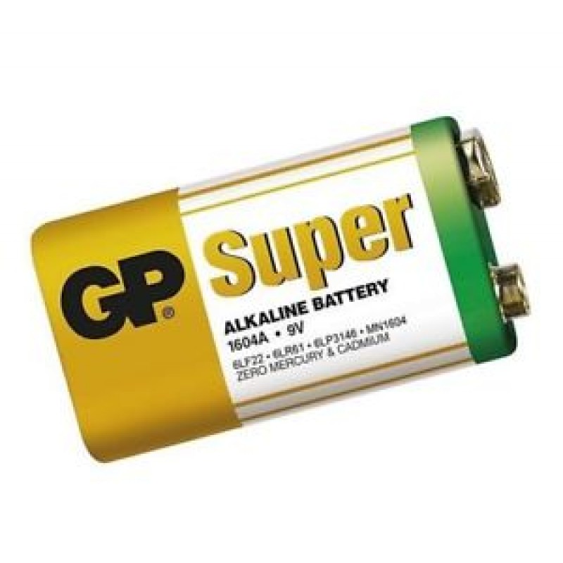 Super alkaline batteries. Батарейка GP super Alkaline 9v крона. Батарейка щелочная GP super крона (6lr61). Батарейка GP super Alkaline 1604a, 9v. Батарейка GP super GP 6lr61 крона.